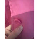 Max Mara Weekend Barbie Bubblegum Pink Belted Button Up Trench Coat Lined Size 8 Photo 10