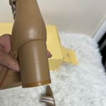 Cosy Island Brown Striped Block Heel Sandals with padded foot bed Tan Size 7.5 Photo 4