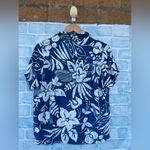 Jams World  blue floral print button down size medium Photo 8