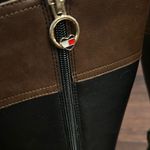 Tommy Hilfiger Black and Brown Knee High Boots NWOT Photo 2