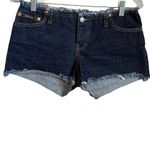 Just USA Y2K No Waist Raw Hem Denim Shorts Photo 1