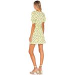 Faithfull the Brand Florence Mini Dress Luda Lime Floral Size Small NWT Photo 3