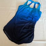 Lands' End  Blue Ombre Women's Swimsuit size 12 DD Photo 0