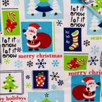 Cassandra O Christmas Santa and snowman nurse scrub top shirt sm pocket and tie Red Photo 2