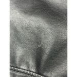 DKNY Women’s  Black Zip Up Faux Leather Long Sleeve Bomber Jacket Size Small Photo 3