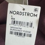 Zella NWT  Soft Modal Blend Half Zip Pullover Sweater Sz Large Burgundy Fudge Photo 4