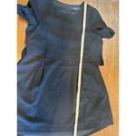 Madewell  Little Black Tie Shift Dress Women Medium Wedding Boxy Neutral Shower Photo 6