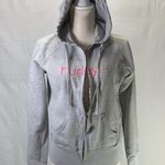 Hurley Gray with Pink Logo Full Zip Hoodie Size Large Photo 3