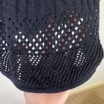 Torrid Black Open Knit Scoop Neck Short Sleeve Sweater Top Size 0X Photo 2