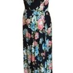 Elise’s Bright Floral maxi summer dress Blue Photo 0