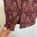 Vintage women’s paisley print maxi‎ skirt Pink Size L Photo 3