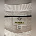 Aerie  offline white tacos and tennis spell out sweatshirt long sleeve crew XS Photo 2