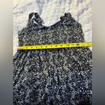 Bebop Summer Sun Dress by Size Large Black White Gray Flower Print Photo 1