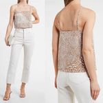 EXPRESS Women’s Animal Print in BROWN & BLACK Square Neck Cami size Medium Photo 3