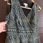 The Territory Ahead  | 90s Vintage Cotton Surplice Batik Sleeveless Dress Size 6 Photo 3