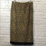 Lemme for Nina Lenard Tan and black leopard skirt Size M Photo 8