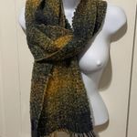Dennis Basso Wool Ombre Gold Yellow Gray Scarf Photo 1