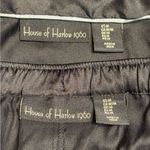 House of Harlow 1960 Black Satin Pajama Set size Medium Photo 4