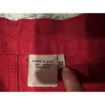 Calvin Klein Vintage VTG Made in US Red Jeans Size 10 Women's Photo 3