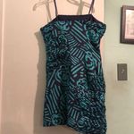 BCBGeneration BCBG Strapless Blue Satin Mini Formal Dress. Size 6 Photo 4