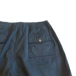 St. John Sport x Marie Gray Black Cropped Length Pants Slacks Gold Zip Size 4 Photo 6