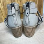 Kelsi Dagger Buckle Open Toe Strappy Beige Leather Ankle Boots 6.5 Photo 5