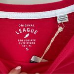 Georgia Red Long Sleeve Crew Neck Pocket Tee Shirt Size Small Photo 8