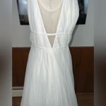 Stunning Vow’d Serendipity Deep V Tulle Mesh Wedding Gown! White Size 10 Photo 5