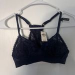 Aerie  Bra Womens Wireless Push Up Paisley Lace Real‎ Power Racerback Blue 32A Photo 3