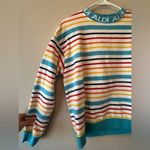 Aldi Stores Striped Crewneck Sweatshirt Blue Size M Photo 1