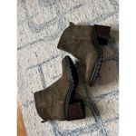 Zodiac  green chunky heels boots suede size 7.5 Photo 2