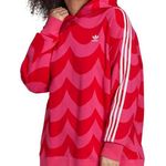 Adidas Women's Originals X Marimekko Hoodie In Vivid Red/team Real Magenta Red Size XS Photo 15