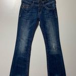 Miss Me  Indigo Boot Cut Jeans Bedazzled Bling Gem Size 28 JP6015BR Photo 0