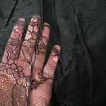 Calvin Klein Womens Lace Layered Skirt Knee Length WhimsiGoth Classic Size 10 Photo 6