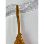 Forever 21 Cropped Floral Crochet Lace Sleeveless Top Size L Mustard Gold Yellow Bralette Photo 5