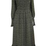 cupcakes and cashmere Demi Floral Smocked Dress M Green Size M Photo 9