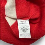 Vince Red-White Striped 100% Cashmere Sweater Sz S, Oversized, Relaxed Fit, Cozy Photo 4