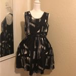 Simply Vera Abstract Dress Black Size M Photo 1
