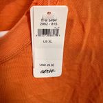 Aerie  Orange XL Graphic Tee "Here To Amuse" Relaxed Fit Cotton Blend T-Shirt Photo 3