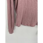 Pink Lily  Pink Ribbed Long Sleeve Pullover Top Women's Size Medium M Photo 2