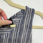 W5  Blue Striped Swing Tank Top Sleeveless Blouse Womens S Beachy Casual Photo 4