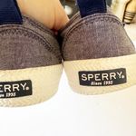 Sperry Crest Vibe Lace-up Sneakers Womens Size 7 Chambray Denim Look Preppy Boat Photo 3