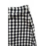 American Eagle  Mini Skirt Medium Black White Cotton Linen Lined Check Chic City Photo 2