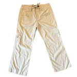 Gloria Vanderbilt  tan linen blend cargo utility pant 6p Photo 0