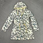 Modcloth In With Whimsical Butterfly Print Anorak Utility Jacket Cream Small Photo 12