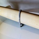 Love Heart Tag Tennis Bracelet Silver Photo 2