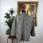 Peter Nygard  Black and White Patterned Blazer women’s Plus 22 Open Front Snap Photo 4