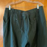 Etro Pants Dark Olive Green Wool Pants Lightweight Luxury Made In Italy Size 48 Photo 4