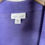 J.Jill Love Linen Transitional Open Front Light Weight Purple Cardigan XS Petite Photo 2