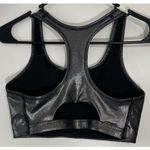 Nike Black Shimmer Swoosh Icon Clash Sports Bra Photo 15